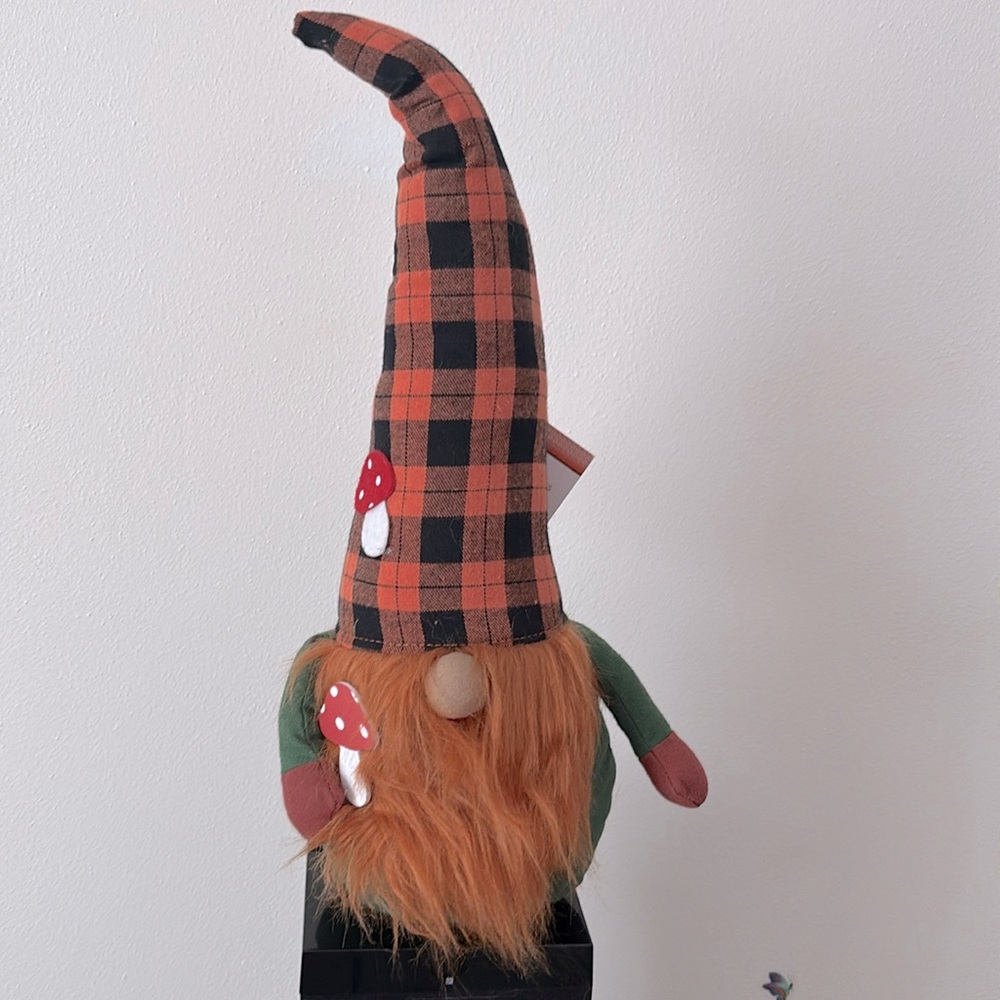 Fall mushroom gnome decor